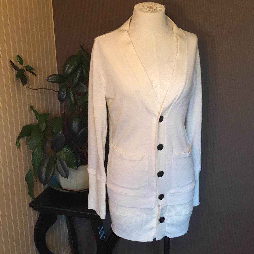 Nearkin cream cardigan size xs button up